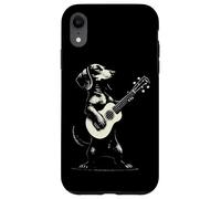 Bassotto che suona la chitarra simpatico cane musicale divertente Custodia per iPhone XR
