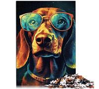 Bassotto colorato Jigsaw Puzzle 1000 Pezzi Legno Puzzle Difficile Sfidante Puzzle 1000 Pezzi 50x75cm