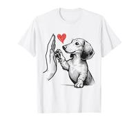 Bassotto Friends Dog Lover Weiner Art Pet Chiweenie Wiener Maglietta