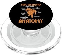 Bassotto Funny Anatomy Wiener Dog e Doxie Lovers PopSockets PopGrip per MagSafe