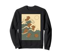Bassotto Grande Onda Kawaii Anime Pet Weiner Arte Giapponese Felpa