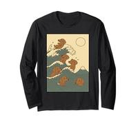 Bassotto Grande Onda Kawaii Anime Pet Weiner Arte Giapponese Maglia a Manica