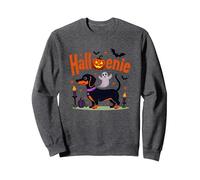 Bassotto Halloween Halloween Spooky Pup Party Felpa, Unisex per Adulti, Grigio Scuro, L
