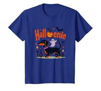 Bassotto Halloween Halloween Spooky Pup Party Maglietta, Bambini, Blu Reale, 3 Anni