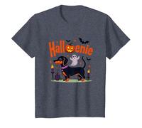 Bassotto Halloween Halloween Spooky Pup Party Maglietta, Bambini, Pervinca, 4 Anni