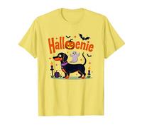 Bassotto Halloween Halloween Spooky Pup Party Maglietta, Uomo, Limone, M