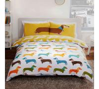 Bassotto King Size Copripiumino e Federa Set Policotone Bedding New