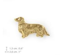 Bassotto Longhair Corpo, Spilletta Art Dog, Edizione Limitata