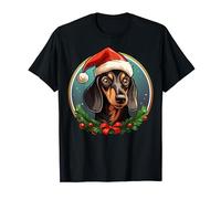 Bassotto Natale Maglietta