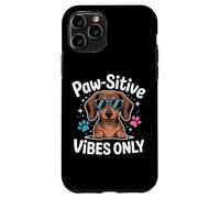 Bassotto Paw-sitive Vibes Only Cute Dog Lover Custodia per iPhone 11 Pro