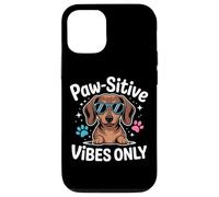 Bassotto Paw-sitive Vibes Only Cute Dog Lover Custodia per iPhone 12/12 Pro