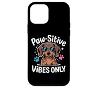Bassotto Paw-sitive Vibes Only Cute Dog Lover Custodia per iPhone 12 mini