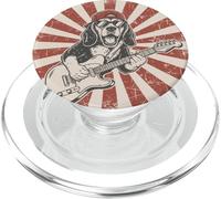 Bassotto Rock Star Chitarra Rock Music Dog PopSockets PopGrip per MagSafe
