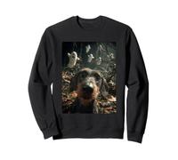 Bassotto Selfie con Fantasmi Foresta Infestata Cane Halloween Felpa