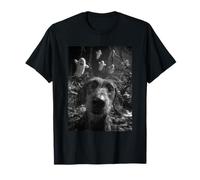 Bassotto Selfie con Fantasmi Foresta Infestata Cane Halloween Maglietta