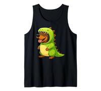 Bassotto Weenie Animal Lover Dinosaur Costume Trex Mamma Papà Canotta