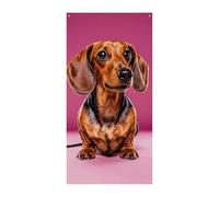 Bassotto Weiner Dog Door Cover Banner 90x180cm Festone Festone Stagionale Cartello di Benvenuto Decorazione Verticale Porta Appeso Per Portico Ingresso Giardino Decor