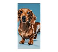 Bassotto Weiner Pet Dog Door Cover Banner 90x180cm Festone Festone Stagionale Cartello di Benvenuto Decorazione Verticale Porta Appeso Per Portico Ingresso Giardino Decor
