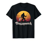 BassSquatch Bigfoot - Sagoma di pesce persico Maglietta