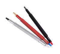 Bassulouda 3 Pezzi/Kit Ago per Stampa Accessori Kit Strumenti di Fabbricazione Orologi Riparazione di Orologi Strumento di Riparazione Orologi Orologi, Nero & Rosso & Argento