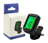 Bassulouda Accordatore professionale per chitarra a clip per chitarra acustica/elettrica, uculelato, violino, basso, modalità di sintonia cromatica (1 pacchetto)