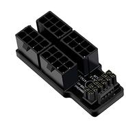 Bassulouda ATX3.0 12VHPWR 12+4P 600W Convertitore Adattatore di Alimentazione a 180 Gradi Convertitore Connettore di Alimentazione Scheda Grafica Seria 4X8Pin 40 A