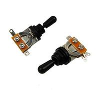 Bassulouda Metrico 3 Vie Breve Secolo Chitarra Elettrica Chitarra, Argento e Nero (confezione da 2)