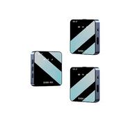 Bassulouda Microfono Lavalier Wireless Quadrato con Registrazione Radio Microfono a Riduzione del Rumore per Registrazione Di Interviste Live