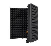 Bassulouda Microfono Portatile Tabletop Schiuma Insonorizzante Filtro di Riflessione Mic Attrezzature Insonorizzate per Registrazione Audio 3 Pannelli