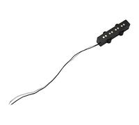 Bassulouda Pro Tipo Ponte Mini Silenziatore Aperto Tipo Elettrico per Stile Jazz Bass Jb A 4 Corde, Nero 92X18.3Mm