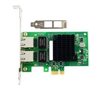 Bassulouda Scheda di rete portatile di ricambio I350-T2M PCI-Ex1Gigabit Dual Electrical Server I350AM2 Chip Network Card