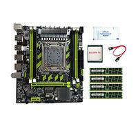 Bassulouda Scheda madre X79G LGA2011+CPU E5 2670 V2+4X4G DDR3 RAM+Grasso Termico+Supporto Cavo SATA M.2 NVME PCIE X16 USB2.0 SATA3.0