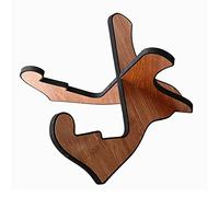 Bassulouda Supporto per chitarra in legno supporto per chitarra universale supporto per strumento a corde portatile con rivestimento in gomma morbida