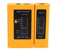 Bassulouda Tester per cavi di rete RJ45, RJ11, RJ12, CAT5, CAT6, UTP, USB, LAN e Ethernet (batteria non inclusa)