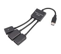 Bassulouda USB 3.1 Tipo C Maschio a 2 Dual USB A 2.0 + -USB 3 in 1 OTG Hub