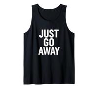 Basta Andare Via Divertente Dichiarazione antisociale Canotta