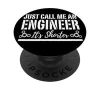 Basta chiamarmi un ingegnere è più breve ingegneria divertente PopSockets PopGrip Adesivo