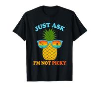 Basta chiedere che non sono schizzinoso ananas divertente umorismo tropicale Maglietta