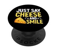 Basta dire formaggio e sorridere formaggio PopSockets PopGrip Adesivo