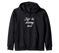 Basta Essere Fcking Nice Felpa con Cappuccio