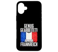 Basta lavorare Via dalla Francia Custodia per iPhone 16 Plus