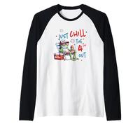 Basta raffreddare la quarta rana patriottica Maglia con Maniche Raglan