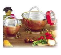 Bastardella In Rame Stagnato con motore incorporato Cuoca Automatica Ø 24 cm rame