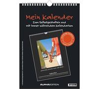 Bastelkalender IW Mein Kalender (schwarz): immerwährender Bastelkalender 21x29,7 cm mit 12 Monatsseiten, 4-sprachigem Kalendarium, zum Basteln und Gestalten