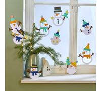 Bastelset - Fensterbild Schneemänner