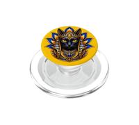 Bastet Cat Dea Lotus Antico Egitto Mitologia Arte PopSockets PopGrip per MagSafe
