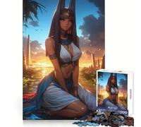 Bastet Dea Egizia Gioco(A) Puzzle da 1000 pezzi per adolescenti Pensa al tempo di allenamento ben speso Bordi definiti Regalo festivo (38x26cm)