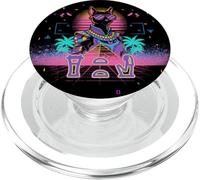 Bastet Egiziano Kemet Stile Degli Anni '80 PopSockets PopGrip per MagSafe