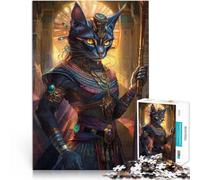 Bastet mitologia egizia puzzle 1000 pezzi per adulti Aiuta il cervello ad allenare i giocattoli che creano dipendenza per coltivare la pazienza grande regalo 38x26cm