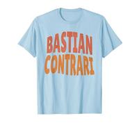 Bastian Contrari Frasi Dialetto Piemontese Piemonte Italia Maglietta, Uomo, Celeste, XXL